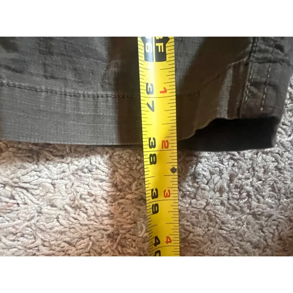 Vuori Ripstop Climber Pants Mens Medium Charcoal Green Organic Cotton Stretch